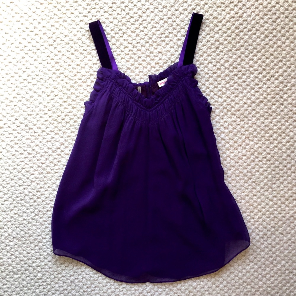 💜Rebecca Taylor silk Purple Sleeveless Blouse